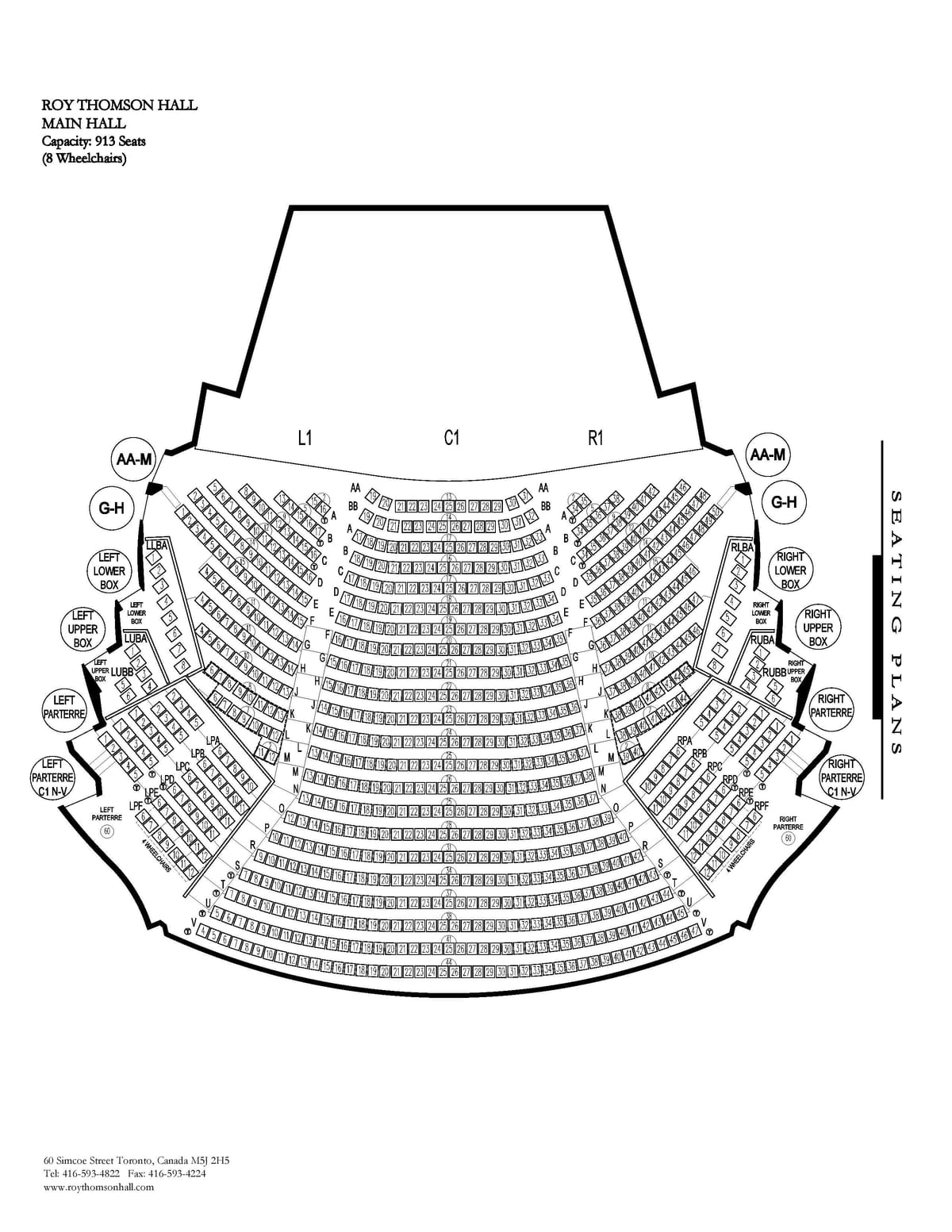 Քարտեզ Ռոյ-Թոմսոնն Hall