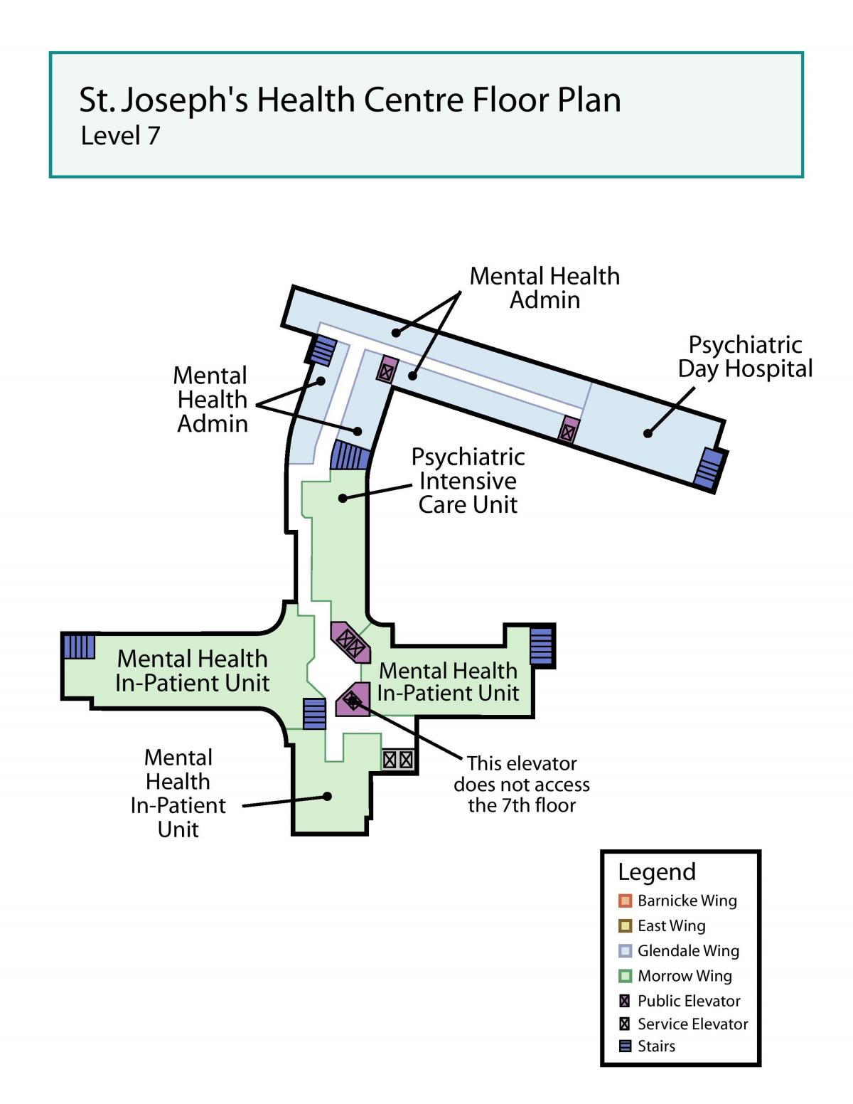 Քարտեզը բժշկական կենտրոնում Սուրբ Յովսէփի Տորոնտոյի 7