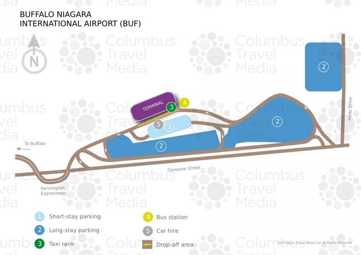 Քարտեզ Միջազգային օդանավակայանը Buffalo Նիագարա 