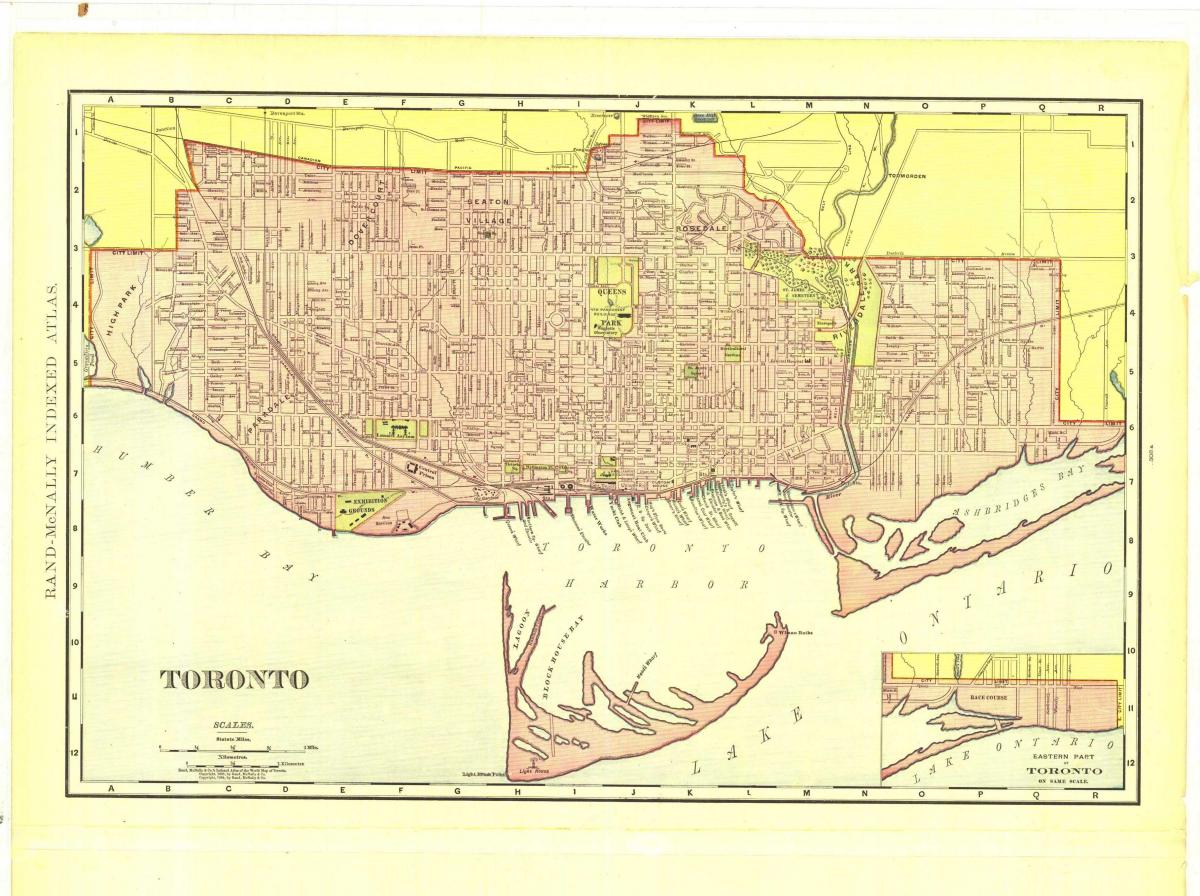 Քարտեզ պատմական Տորոնտոյում
