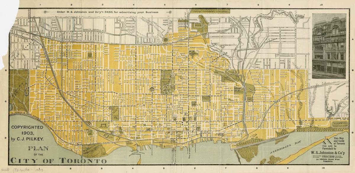 Քարտեզ Տորոնտո քաղաքից 1903