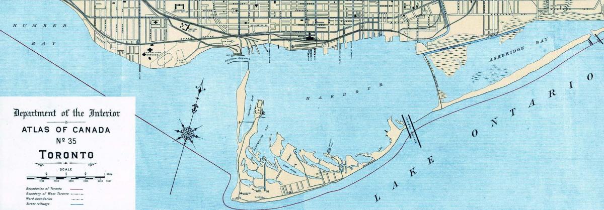 Քարտեզ Տորոնտոյի նավահանգիստ 1906