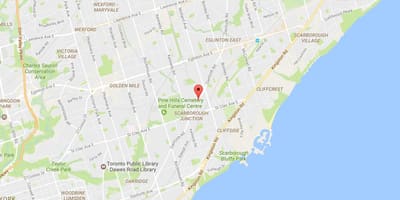 Քարտեզ Данфорт Toronto Road
