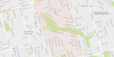 Քարտեզ Хоби–Cedarvale ՝ Տորոնտոյի