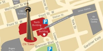 Քարտեզ CN tower