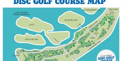 Քարտեզ Տորոնտոյի golf դասընթացներ կղզու Տորոնտոյում
