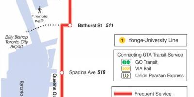 Քարտեզ трамвайную գիծ 509 Харборфронт