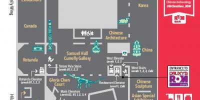 Քարտեզ Թագավորական թանգարանը Օնտարիո մակարդակ 1