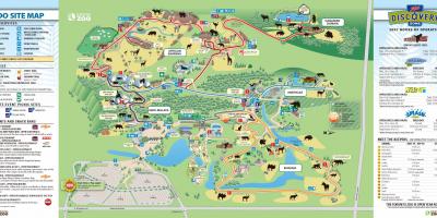 Քարտեզ Տորոնտոյի կենդանաբանական այգին